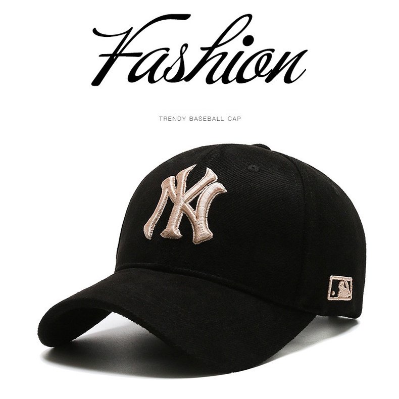 Tăng đột biến có giới hạn thời gian Mlb Nón Lưỡi Trai Thêu Chữ NY Phong Cách hip hop Cho Nam Nữ