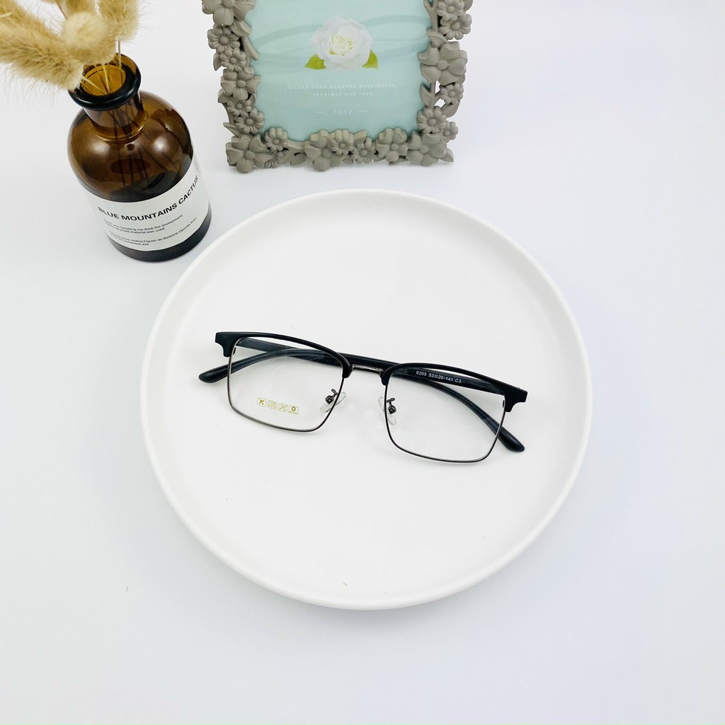 ❌KÍNH GIẢ CẬN❌KÍNH UNISEX 6205 NAM NỮ 0 ĐỘ THỜI TRANG 532 | BigBuy360 - bigbuy360.vn