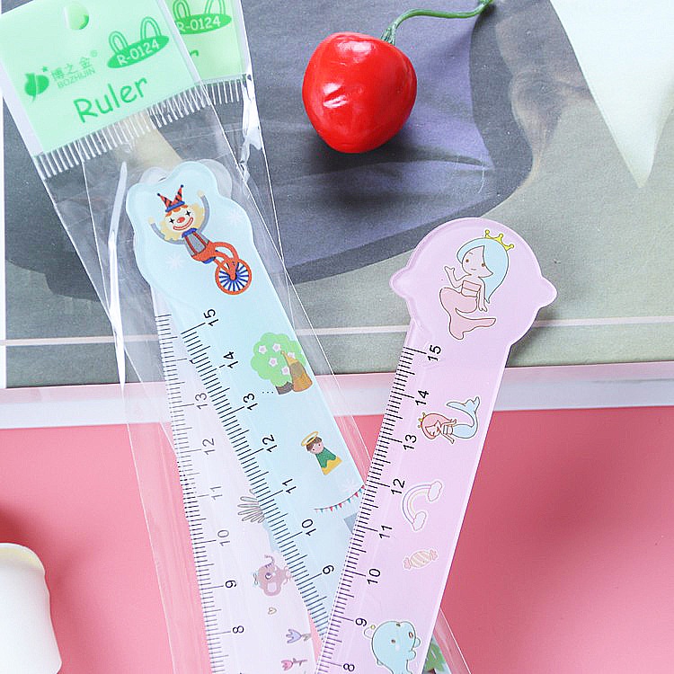 Thước kẻ 15cm nhiều hình dễ thương cho học sinh, thước kẻ cute cho bé