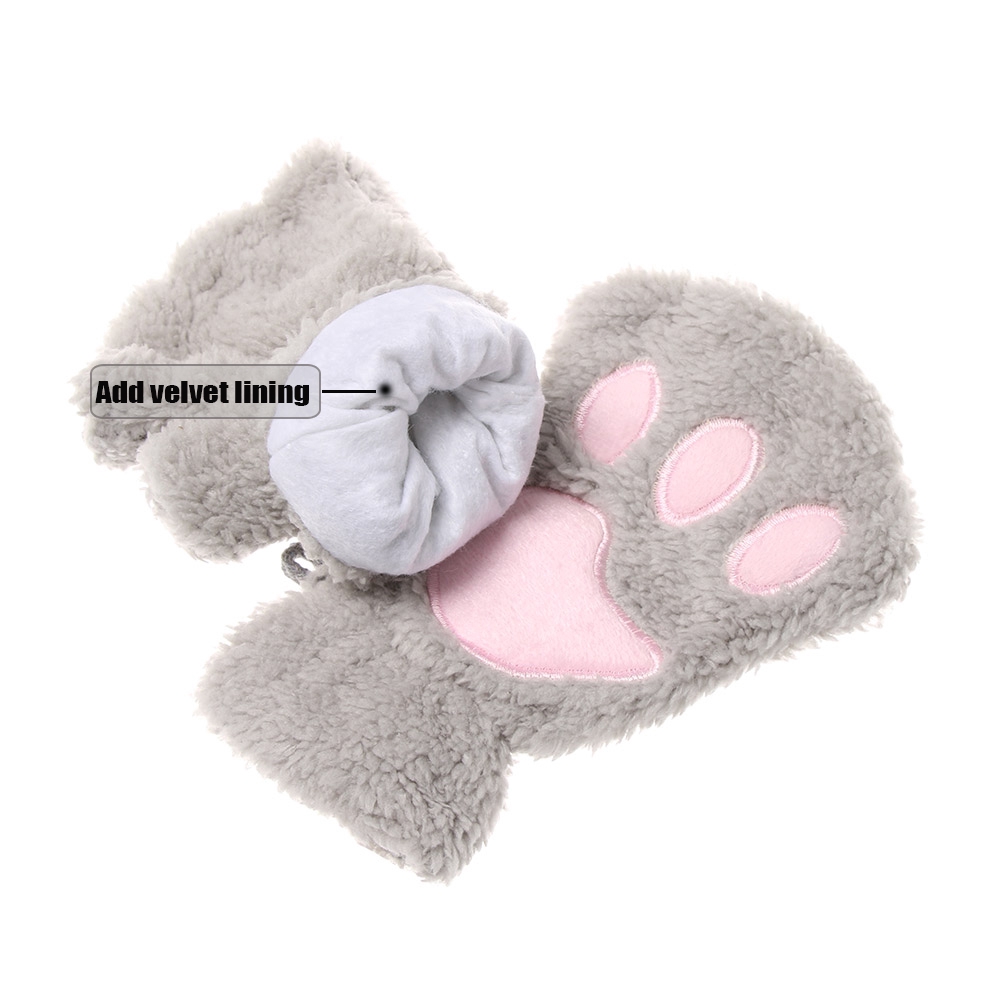 DIAOCHANO Lovely Warm Fluffy Winter Warm Plush Children Gloves