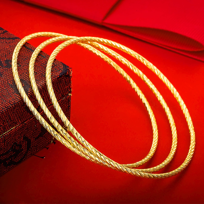 Vòng Tay Mạ Vàng Mỏng Phong Cách Bohemian Cho Nữ