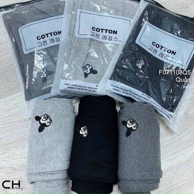 Quần legging in mickei