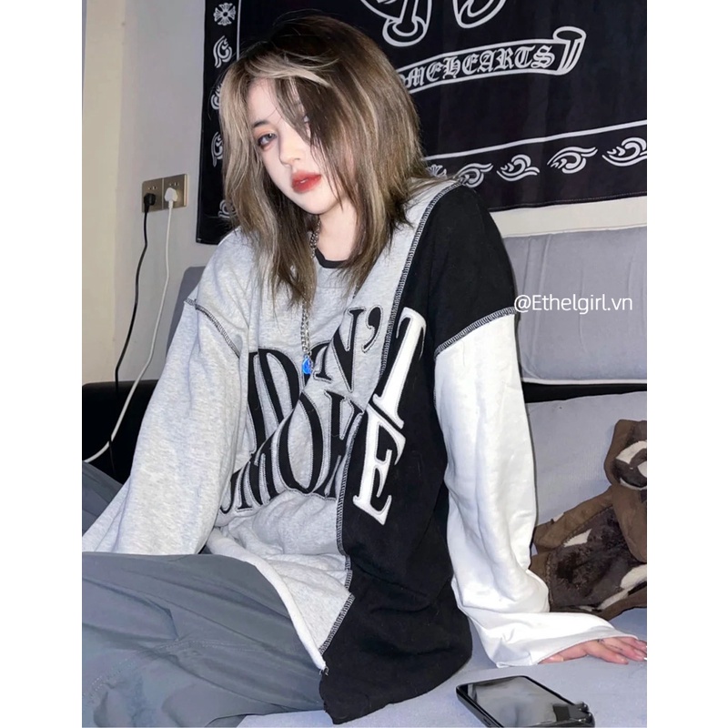 Áo thun tay dài in chữ thời trang Hàn Quốc | BigBuy360 - bigbuy360.vn