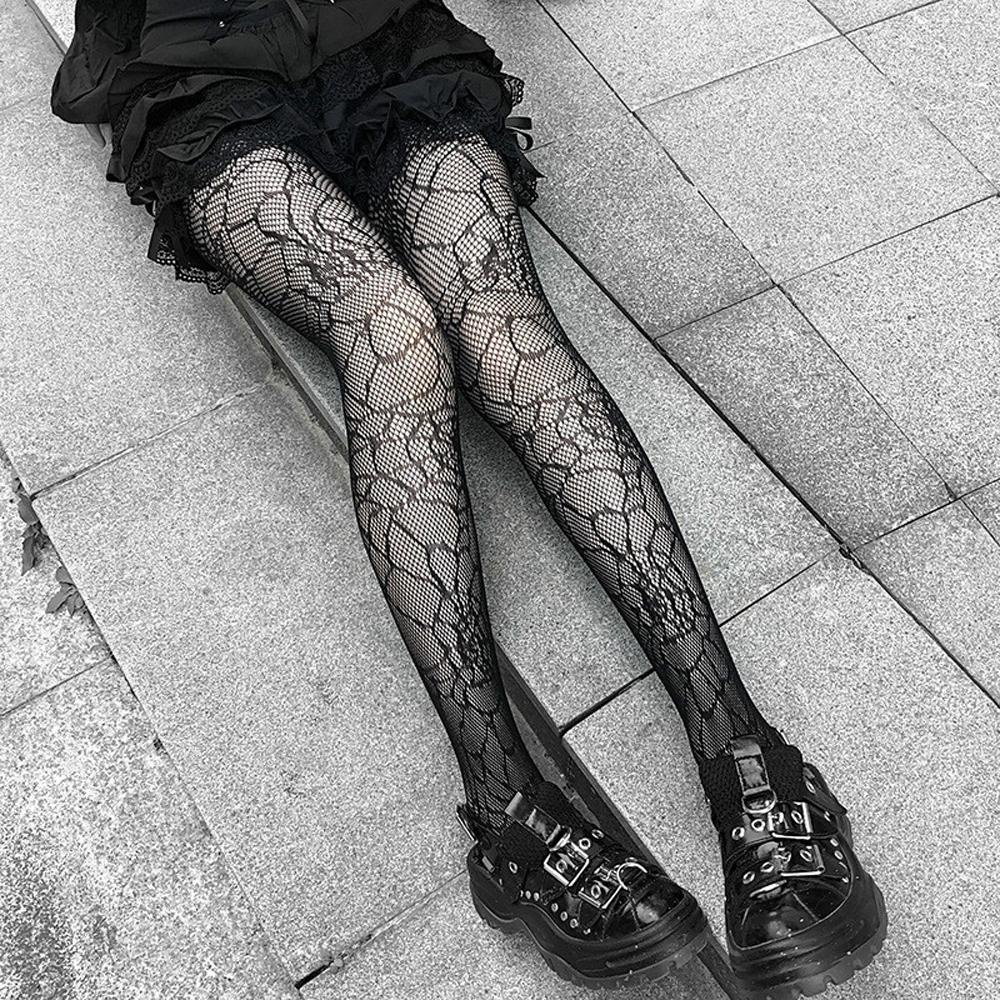 Quần Tất Lưới Xuyên Thấu Phong Cách Lolita Thời Trang Cho Nữ