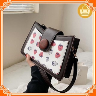 Túi xách đeo vai nữ mini đẹp họa tiết hình dâu tây và hình mèo đáng yêu phong cách 2954