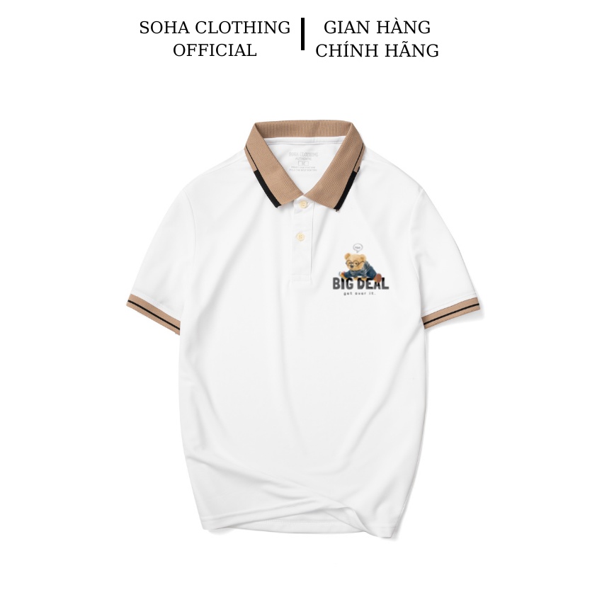 Áo POLO nam  SoHa Clothing vải cá sấu dệt kim xuất xịn,chuẩn form, sang trọng ,thanh lịch - PL Bingdeal