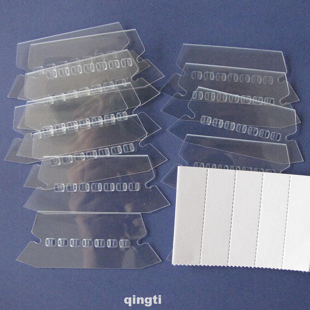 Set 100 Túi Đựng Hồ Sơ Trong Suốt Bằng Nhựa Pvc Có Thể Gấp Gọn Tiện Dụng