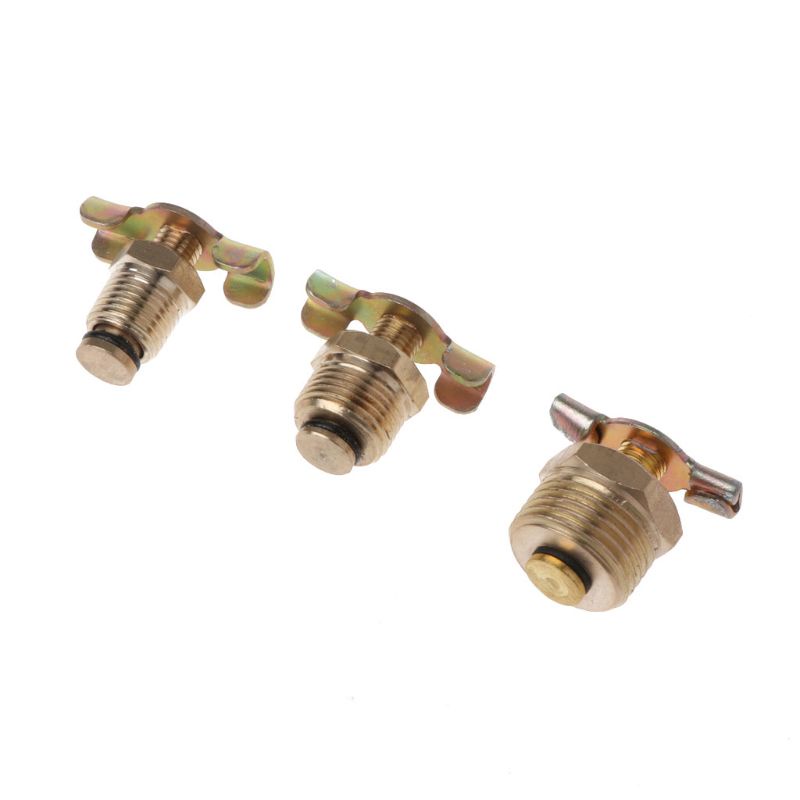 Van xả khí 1/4&quot; 3/8&quot; 1/2&quot; bằng đồng thau chuyên dụng