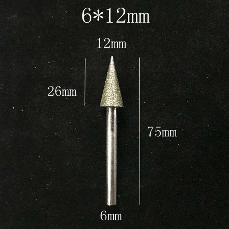 Mũi dùi cốt 6mm đủ size từ 6mm - 12mm chuyên dụng mài đá thô, tạc tượng lớn, đá cảnh, khắc chữ