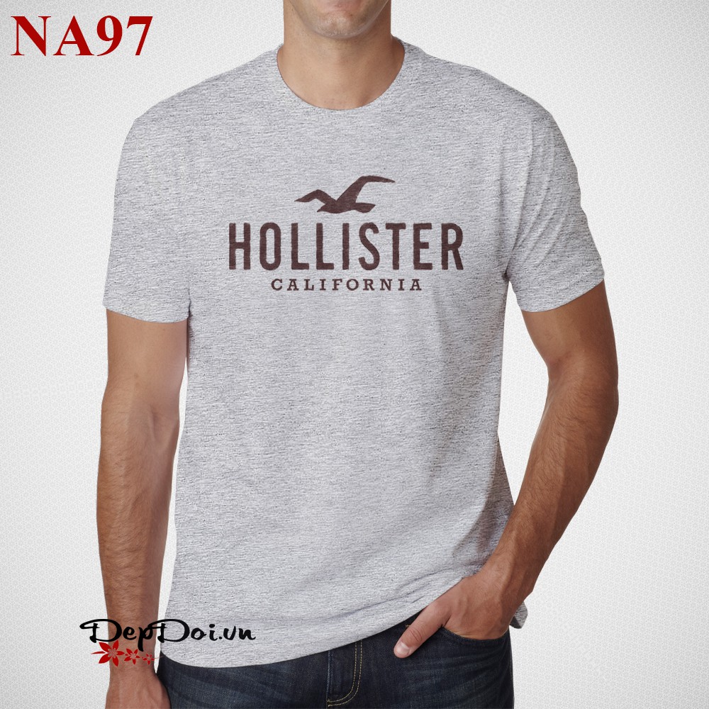 Áo thun nam cổ tròn Hollister California NA97