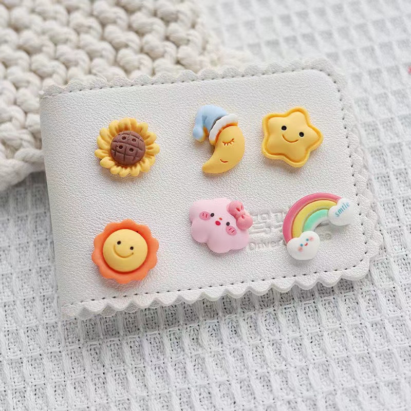 Dễ Thương Ghim Cài Giày Hình Hoa Hướng Dương Đám Mây / Cầu Vồng / Mặt Trăng / croc / Hoa Crobbits Chính Hãng Cho Nữ
