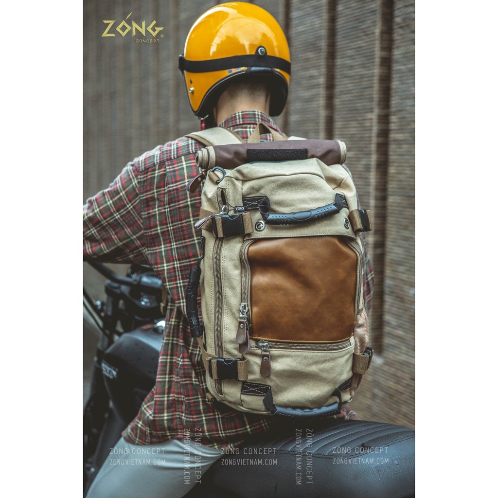 ZÓNG® Balo Du Lịch Vintage KAKA CANVAS