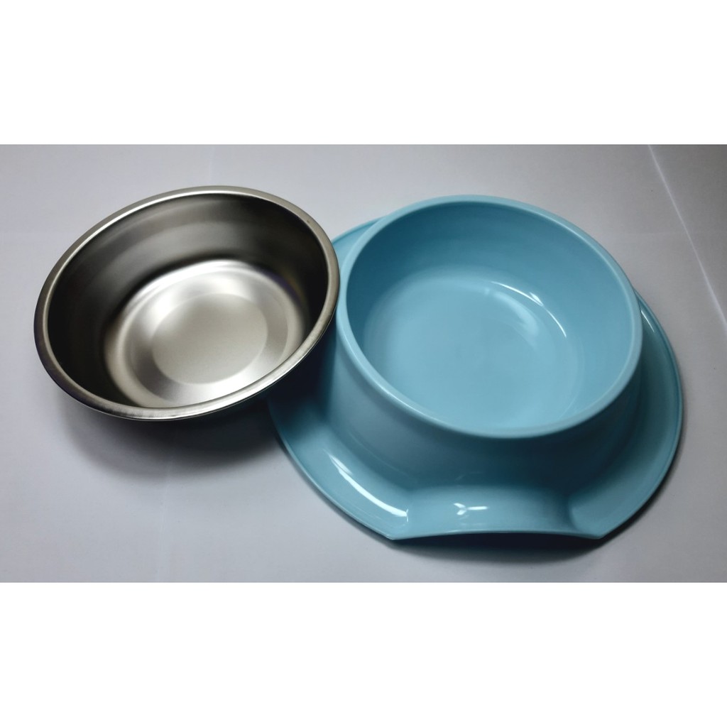 TÔ ĐỰNG THỨC ĂN CHO THÚ CƯNG CHÓ MÈO Thiết kế chỗ cầm ở đế tô Kèm 1 tô inox nằm trong - Pet shop Uytinpro