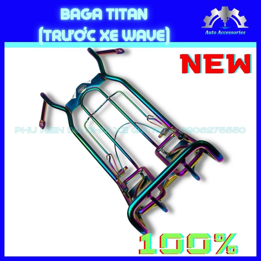 Baga Titan 7 Màu xe Wave - CỰC NÉT. Ba Ga Trước Titan xe WAVE, Titan chất lượng, hàng không bung tróc, không trầy xước