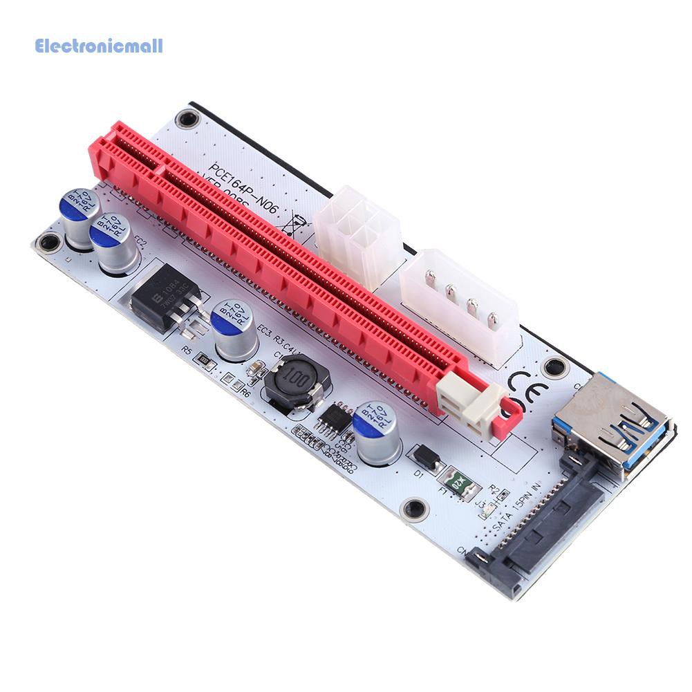 Card Mở Rộng Pci-E Gpu 1x Sang 16x Cho Btc Miner Điện Tửmall01