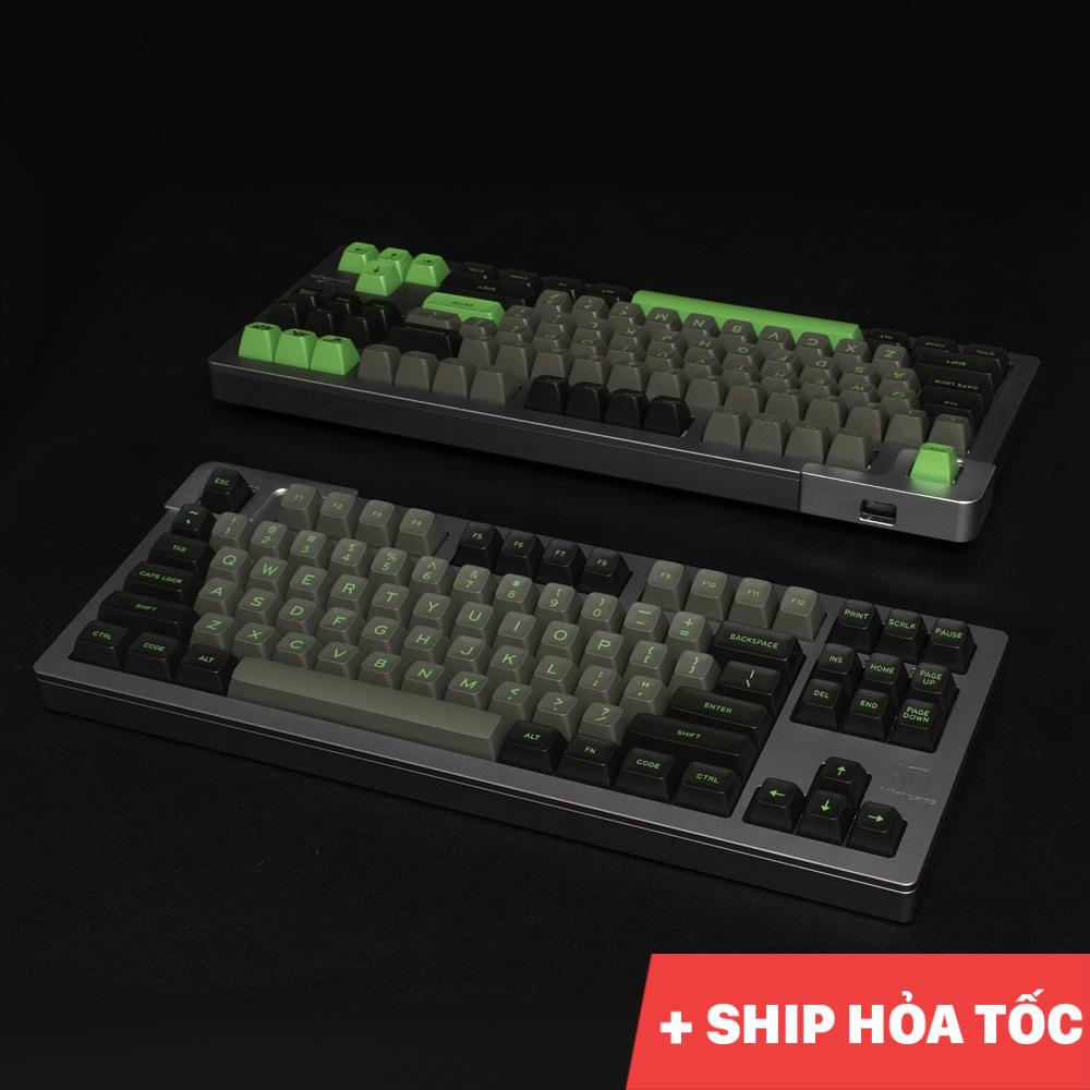 Keycap Aifei Green shimmer 170 nút chiều cao SA chất liệu abs bền bỉ dành cho bàn phím cơ