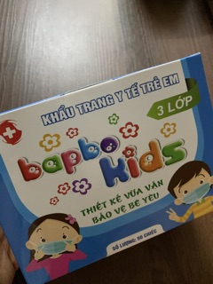 Khẩu trang Bapbo trẻ em