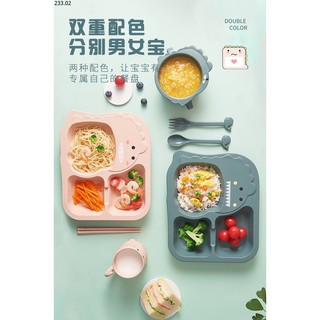 Set bát ăn dặm lúa mạch 6 món