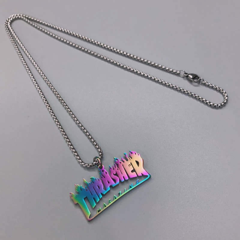 Dây Chuyền Mặt Ngọn Lửa Phong Cách Hàn Quốc Cá Tính