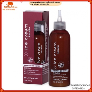 (INEBRYA_CHÍNH HÃNG) TINH CHẤT PHỤC HỒI TÓC HƯ TỔN KERATIN ELIXIR OIL INEBRYA 200ML