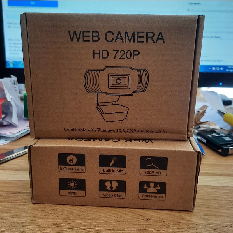 Webcam Máy Tính HD 720P Có Mic Siêu Nét