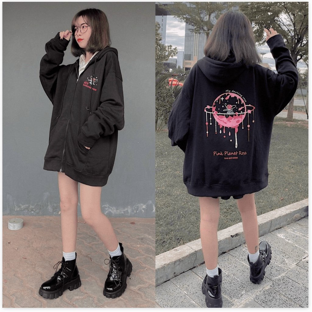 ÁO KHOÁC HOODIES DÂY KÉO NỮ XINH XẮN,CHẤT KIỆU VÃI THOÁNG MÁT CHO MÙA HÈ THỜI TRANG KING STORE