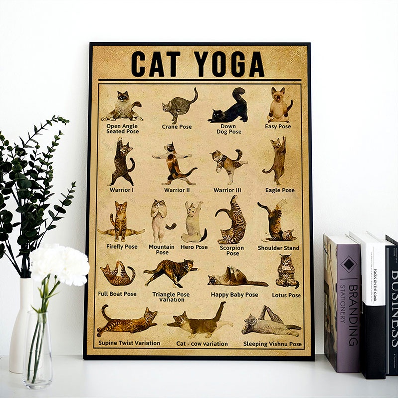 Tranh Treo Tường Vải Canvas In Hình Tập Yoga Gym Nghệ Thuật Phong Cách Cổ Điển Trang Trí Nhà Cửa