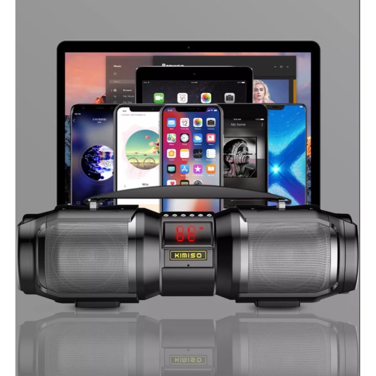 Loa Bluetooth Karaoke Xách Tay Di Động KIMISO T1S Tặng Kèm Micro Hát Karaoke Không Dây- Loa Bluetooth karaoke SK 2036