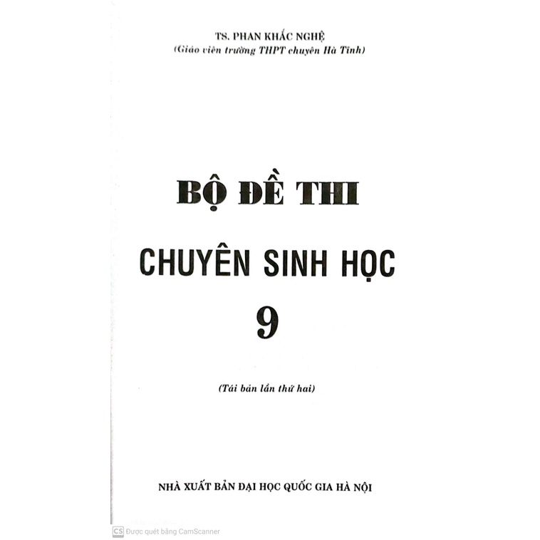 Sách - Bộ Đề Thi Chuyên Sinh Học 9