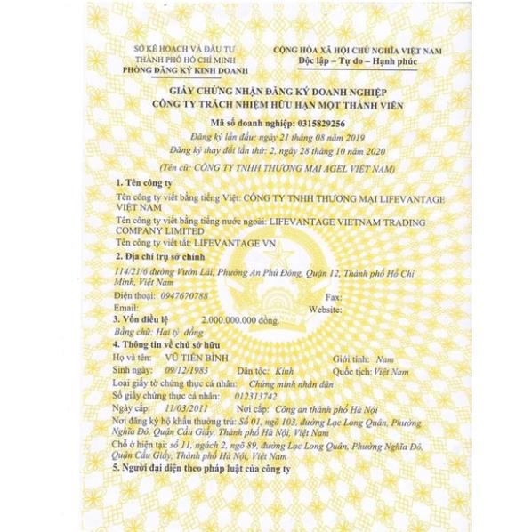 Protandim Lifevantage NRF2 Hàng Mỹ - viên uống thảo dược trẻ hóa 30 viên/hộp