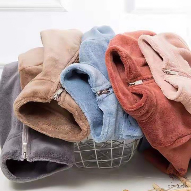 Áo khoác nhung san hô giữ ấm phong cách Hàn Quốc thời trang xinh xắn cho bé