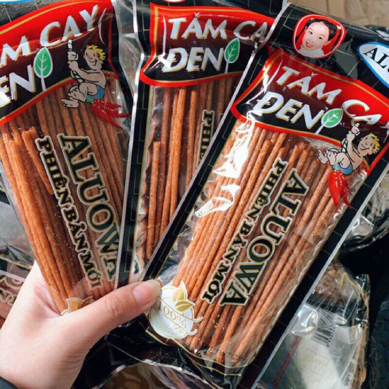 Tăm cay đen-Đồ ăn vặt ngon