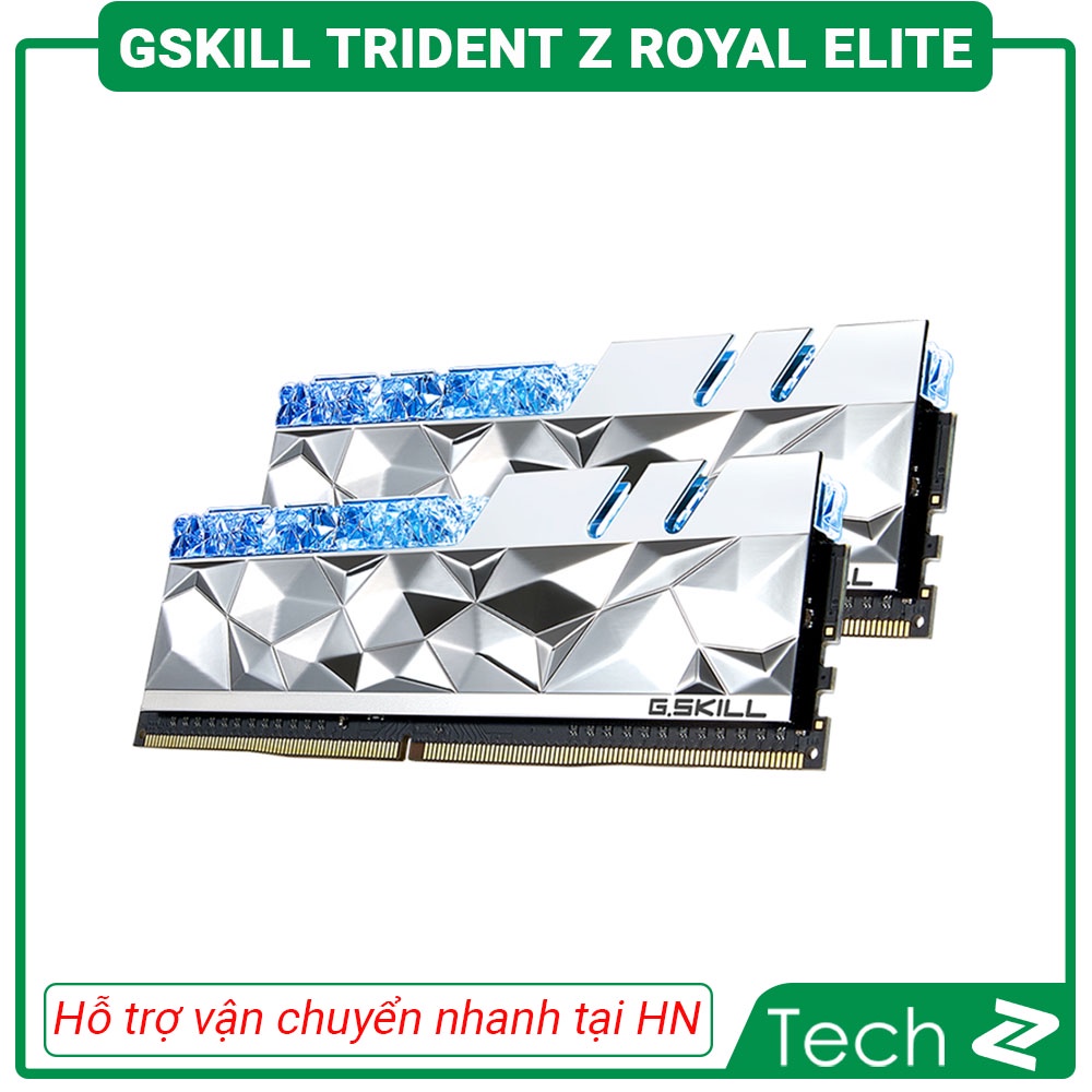 Ram Desktop Gskill Trident Z Royal Elite (F4-3600C16D-16GTESC) 16GB (2x8GB) DDR4 3600Mhz