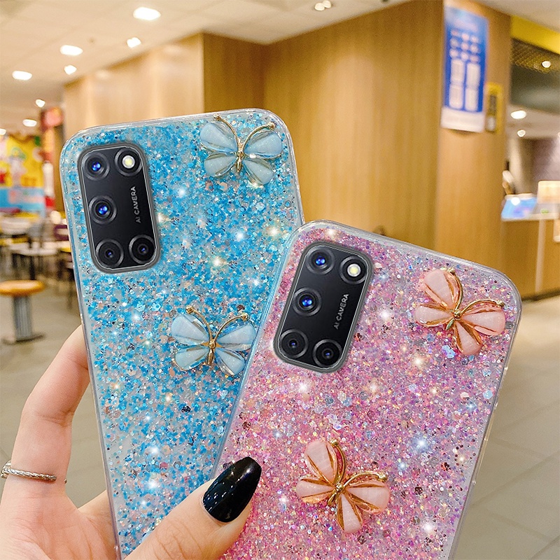 Ốp Điện Thoại Mềm Họa Tiết Kim Cương Bóng Cho OPPO A95 A55 A94 A53 A52 A92 A5 A3S A7 A5S A74 A54