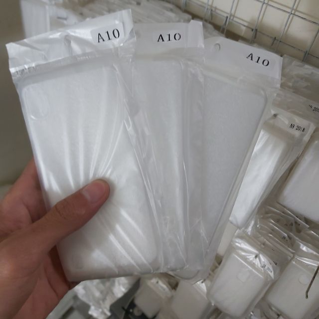 Bộ 3 chiếc ốp lưng cho galaxy A10 silicon trong suốt siêu mỏng(loại tốt)