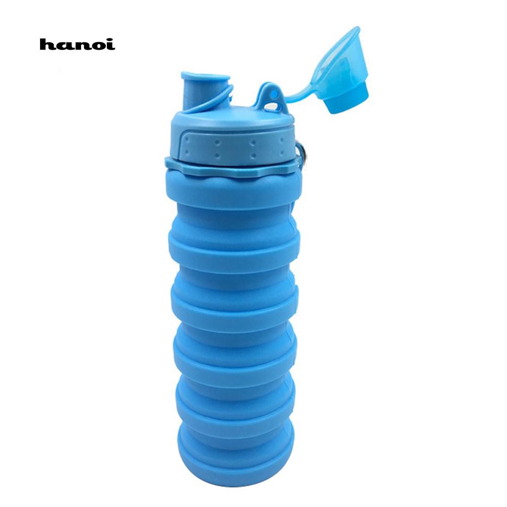 Bình đựng nước chống tràn bằng silicon gấp gọn tiện lợi , dung tích 500ml