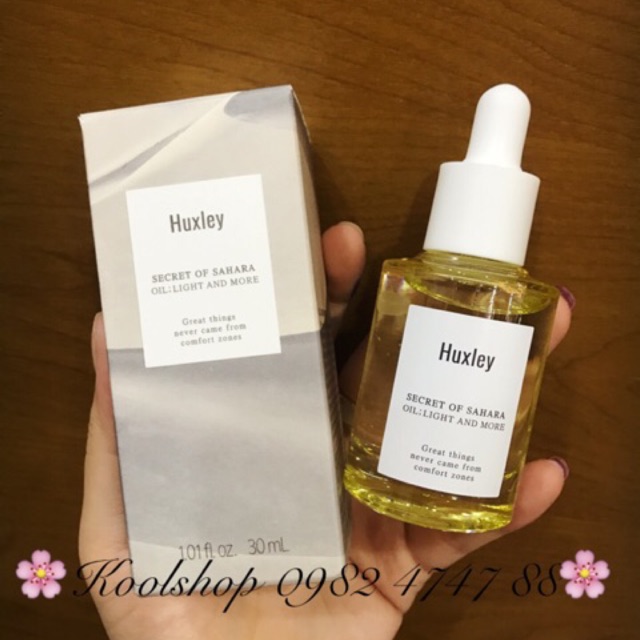 TINH DẦU DƯỠNG ẨM TỐI ƯU & LÀM SÁNG HUXLEY OIL LIGHT AND MORE