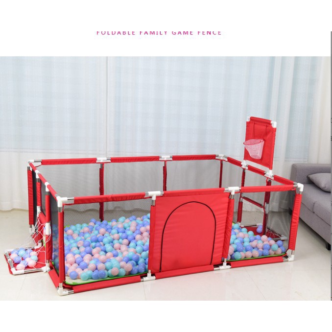 Quây Bóng Cho Bé,Lều Chơi Bóng HCN Cho Bé Vải Dù,Khung Inox ,KT Lớn 2,3m x 1,23m .Tặng ngay 20 bóng.BH 12 tháng