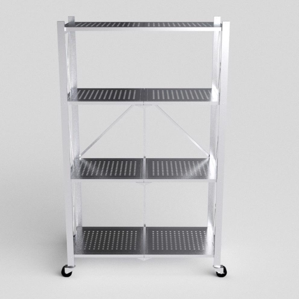 Kệ Xếp Inox Đa Năng Ohawa, Kệ Bếp Thông Minh Có Bánh Xe Qui Phúc