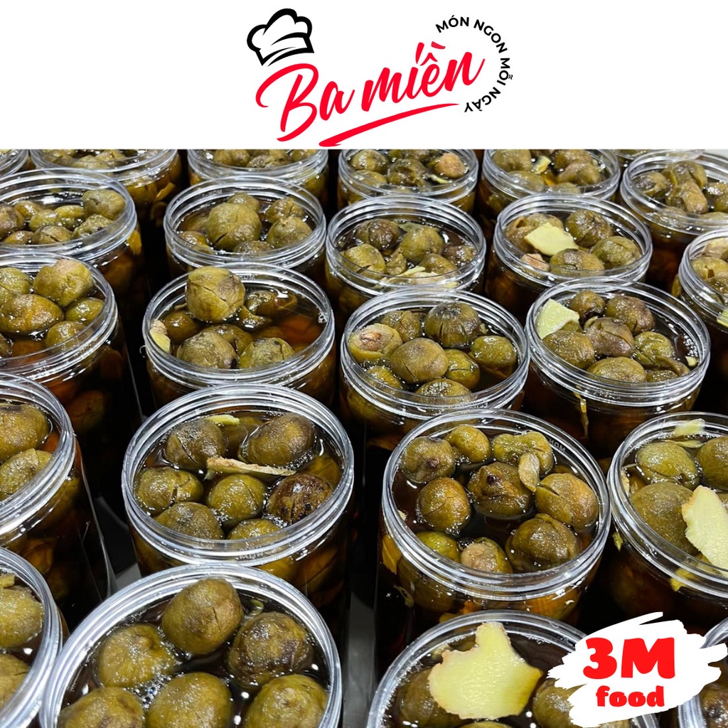 Sấu ngâm đường gừng hũ 1.2kg gọn đẹp  3M food Dr