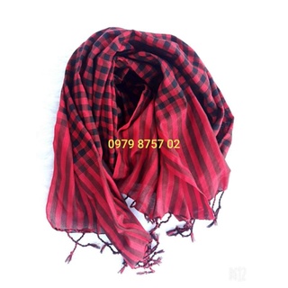 Khăn rằn nam bộ ( đỏ đen) 60x165cm