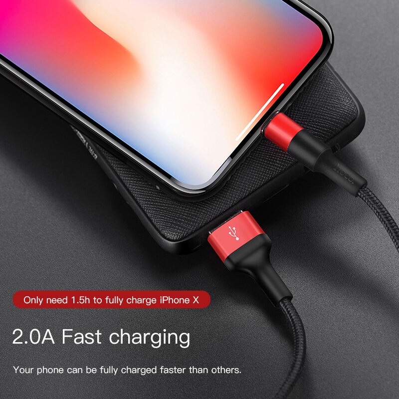 Dây cáp sạc nhanh HOCO X26 2A dành cho  12 Pro XR 11 Pro SE 2020