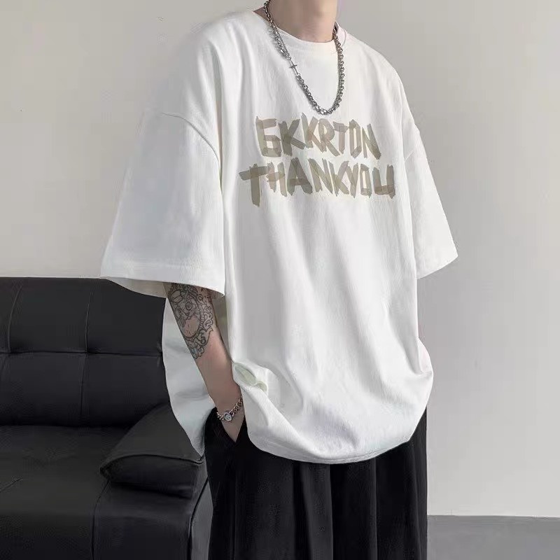 Set quần kaki túi hộp logo xanh mix áo thun Thankyou nhiều màu dành cho nam có tách lẻ