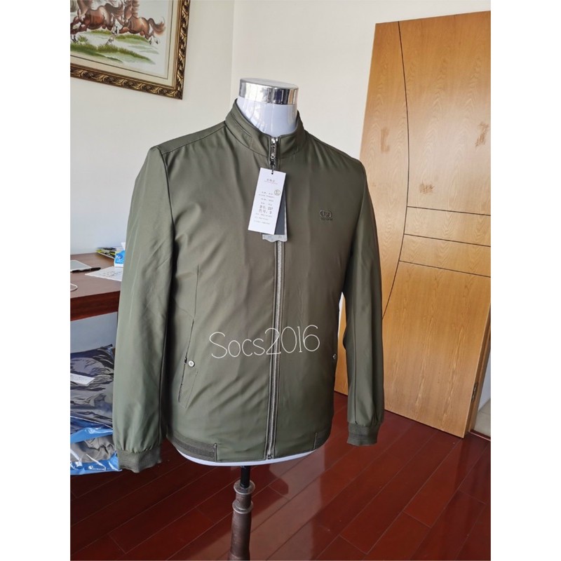 Áo Khoác Gió Nam Trung Niên Quảng Châu lót lụa 2 lớp mỏng nhẹ siêu đẹp hàng có sẵn tặng bố biếu ông