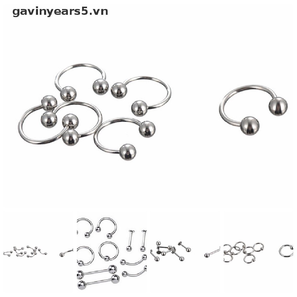 Khuyên Xỏ Mũi / Chân Mày / Môi Bằng Thép Không Gỉ