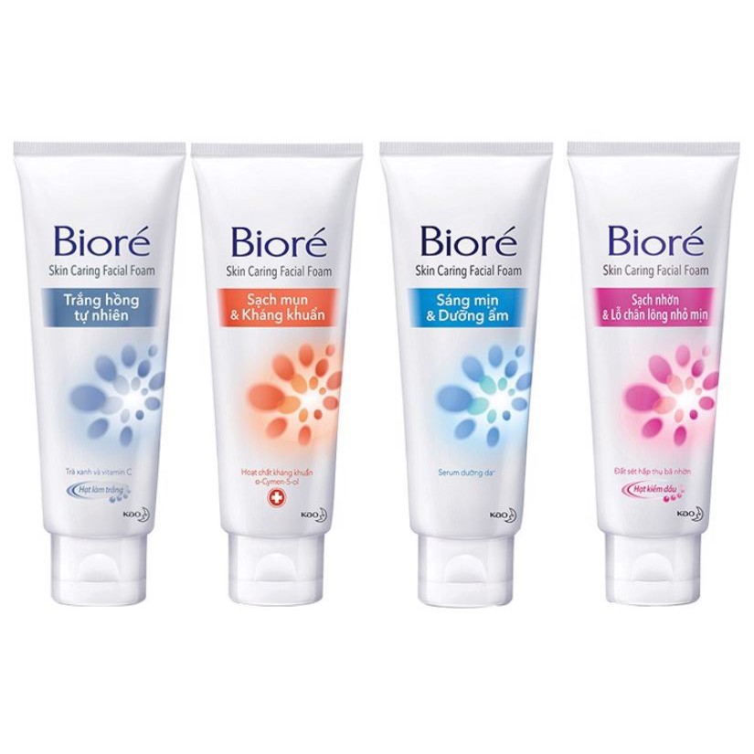 [Mini 50g] Sữa Rửa Mặt Tạo Bọt Chăm Sóc Da Bioré Skin Caring Facial Foam