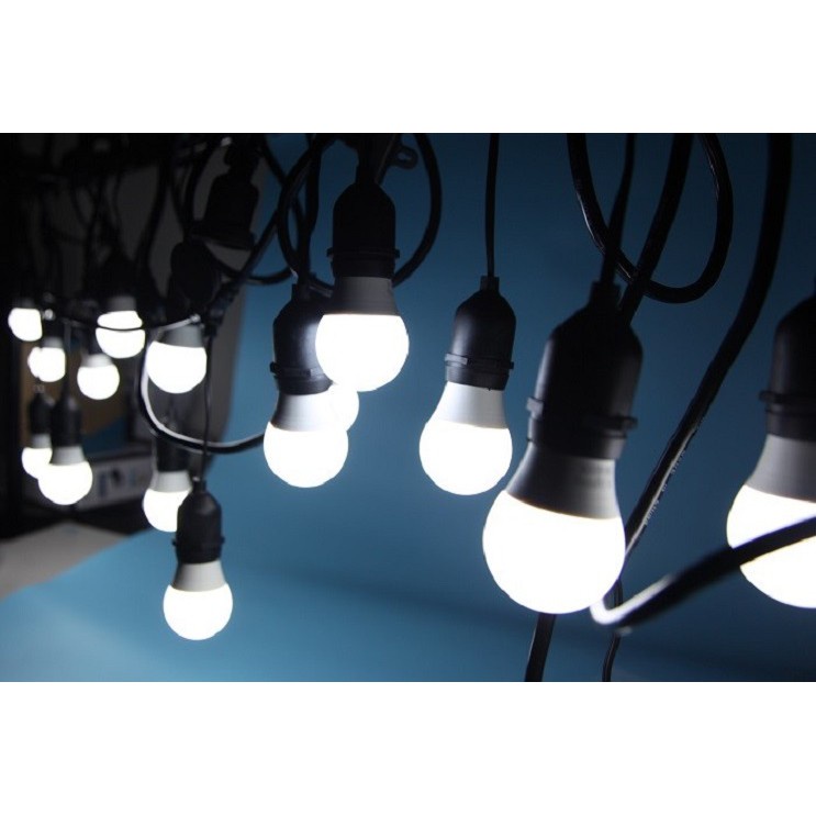 Dây đèn bóng led búp 4 mét 8 bóng 5w, đèn trang trí