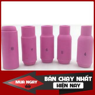 SỨ HÀN TIG SỐ 4,5,6,7 DÙNG CHO MỎ HÀN TIG WP 17, 18, 26 SỨ HÀN TIG CHỊU NHIỆT ĐỘ CAO ( HỘP 10 CHIẾC)