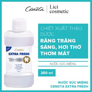 Nước súc miệng Cénota Extra Fresh, nước súc miệng thảo dược thiên nhiên