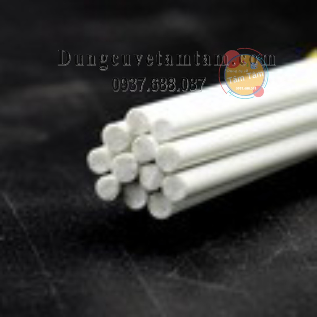 [ TÂM TÂM ]-Cột Mô hình, Cột nhựa làm mô hình, CỘT ĐẶC TRÒN (dài 25cm-50cm/1 cây) -Mô hình